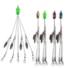 18g 5 Arm Alabama Rig Heads - 4Pack Umbrella Fishing Lures for Bass