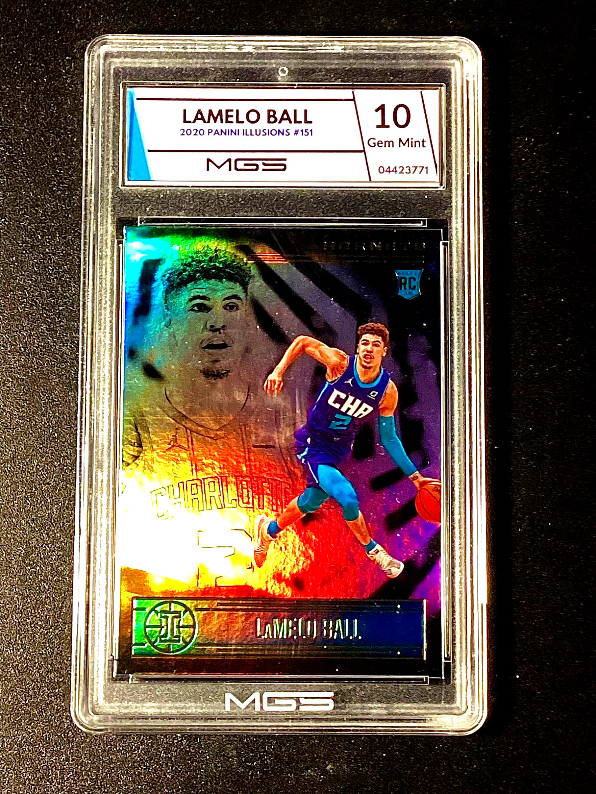 Lamelo Ball Rookie 2020 Panini Illumination Gem Mint 10 Hornets RC NBA 20-21 MVP