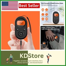 Compact Rechargeable AM/FM Pocket Radio with Superior Reception  Long Batter...