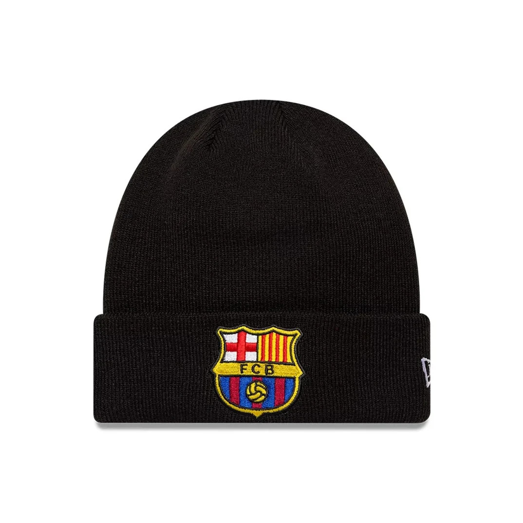 FC Barcelona Football Sport Knit Skull Cuff Beanie Hat Adults - Black