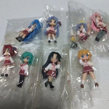 Lucky Star figure mini doll set 8 Konata Tsukasa Kagami mascot anime Japan m659