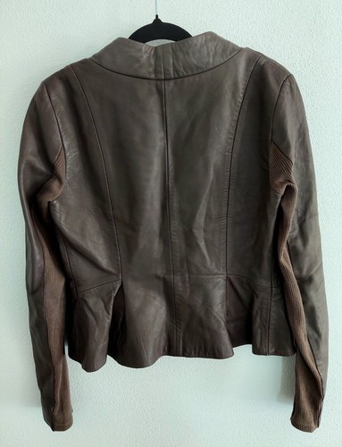 🇦🇺 Kookai Brown Soft Leather Jacket, Size 36 (AU 8-10) - Picture 2 of 6