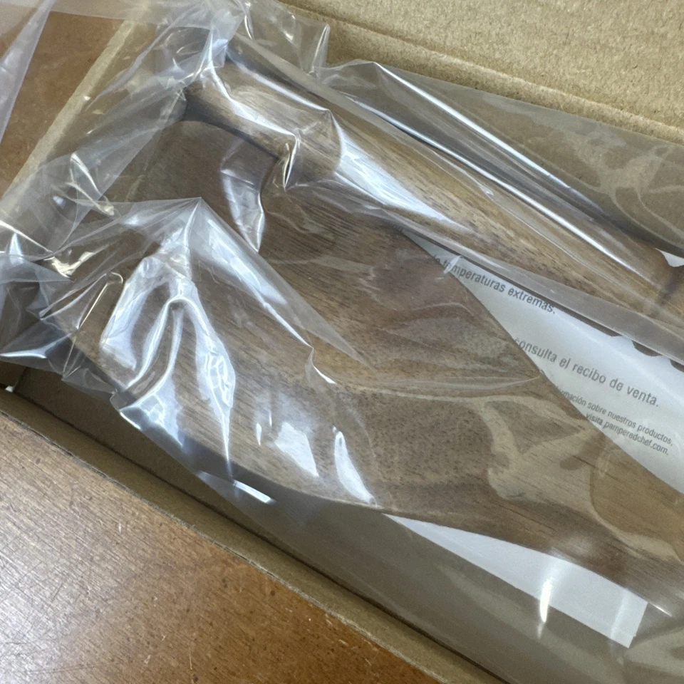 Pampered Chef 100187 Wood Salad Servers New In Box - Image 3 of 4