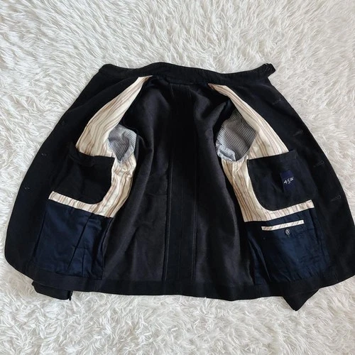 45R 45rpm Mole 908ALL Coverall Jacket Black Cotton Stand Collar Size 2 M Japan image 7
