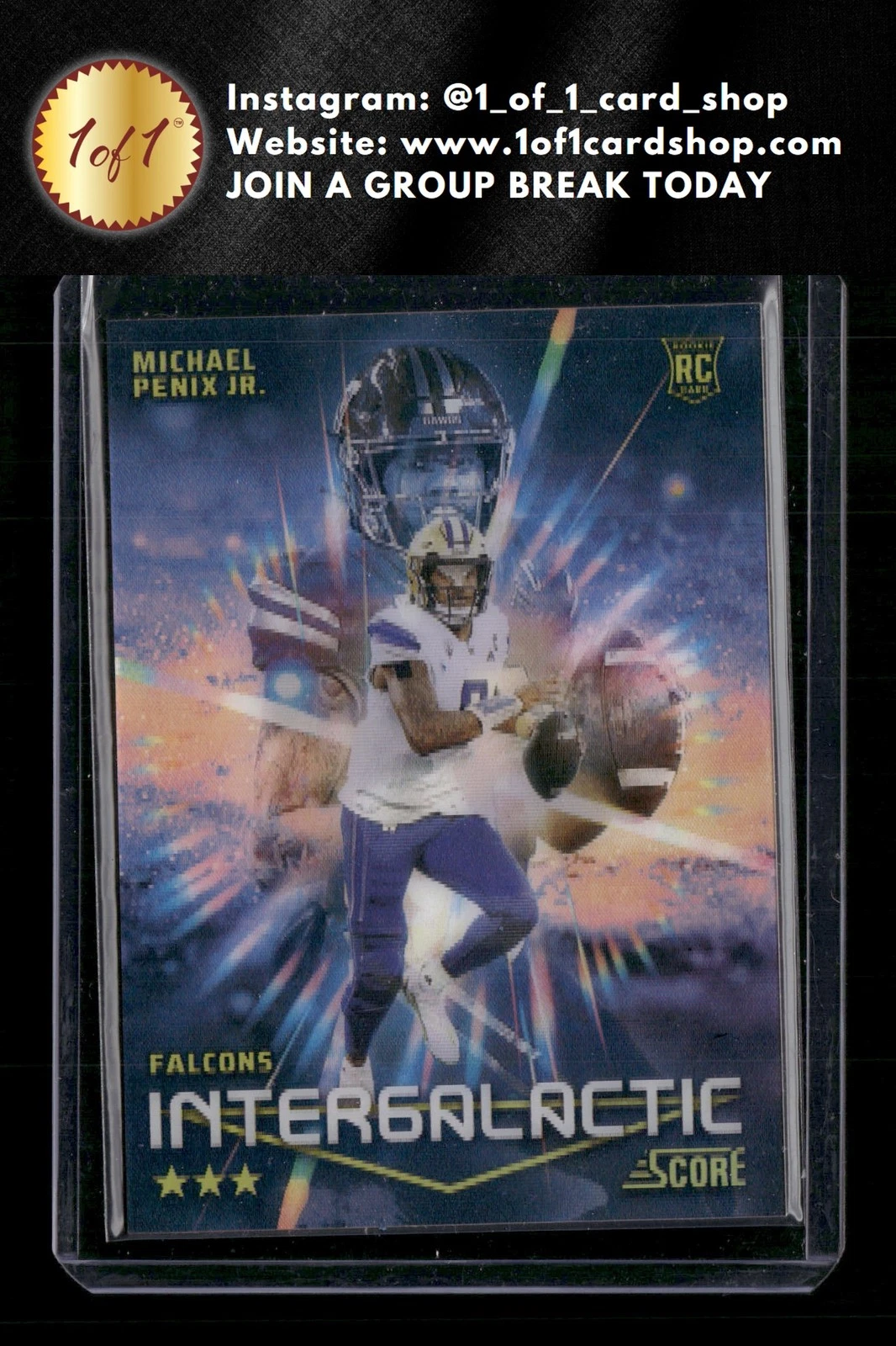Michael Penix Panini Score Intergalactic #1 Base