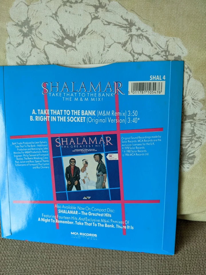 take that to the bank m and m mix 1986 shalamar - Image 2 of 3