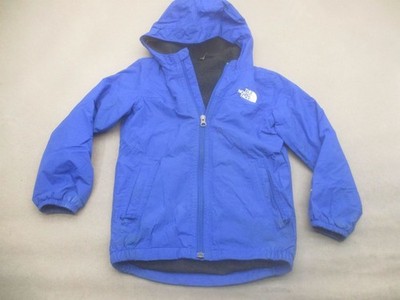 The North Face Size 6T Toddler Blue Fleece Full Zip Pockets Hooded Jacket 760