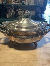 Gotham Co. silver-soldered covered tureen.