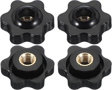 M6 X 25Mm through Hole Knob Nut Screw, 4 Pcs Brass Screw-On Female Thread Knob P