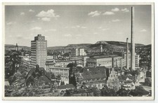 Jena, Zeisswerk mit Hochhaus, alte Foto-Ak von 1937