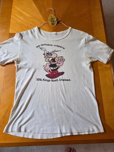 Single Stitch Asterix Tshirt and Patch from 329 1970s vintage concert t-shirt, vintage, single stitch, B+ condition