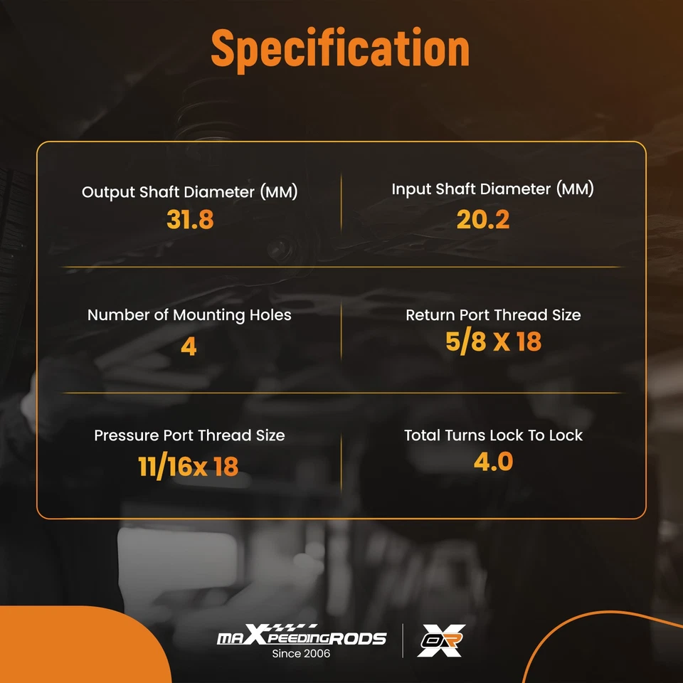 Power Steering Gear Box for AMC Ambassador Classic Gremlin Hornet Javelin AMX - Image 3 of 4