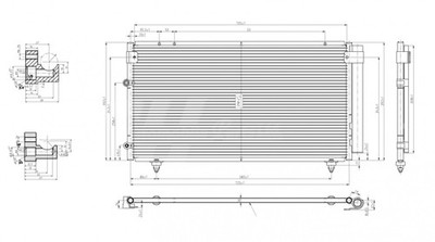 HART 607 803 Kondensator, Klimaanlage für TOYOTA