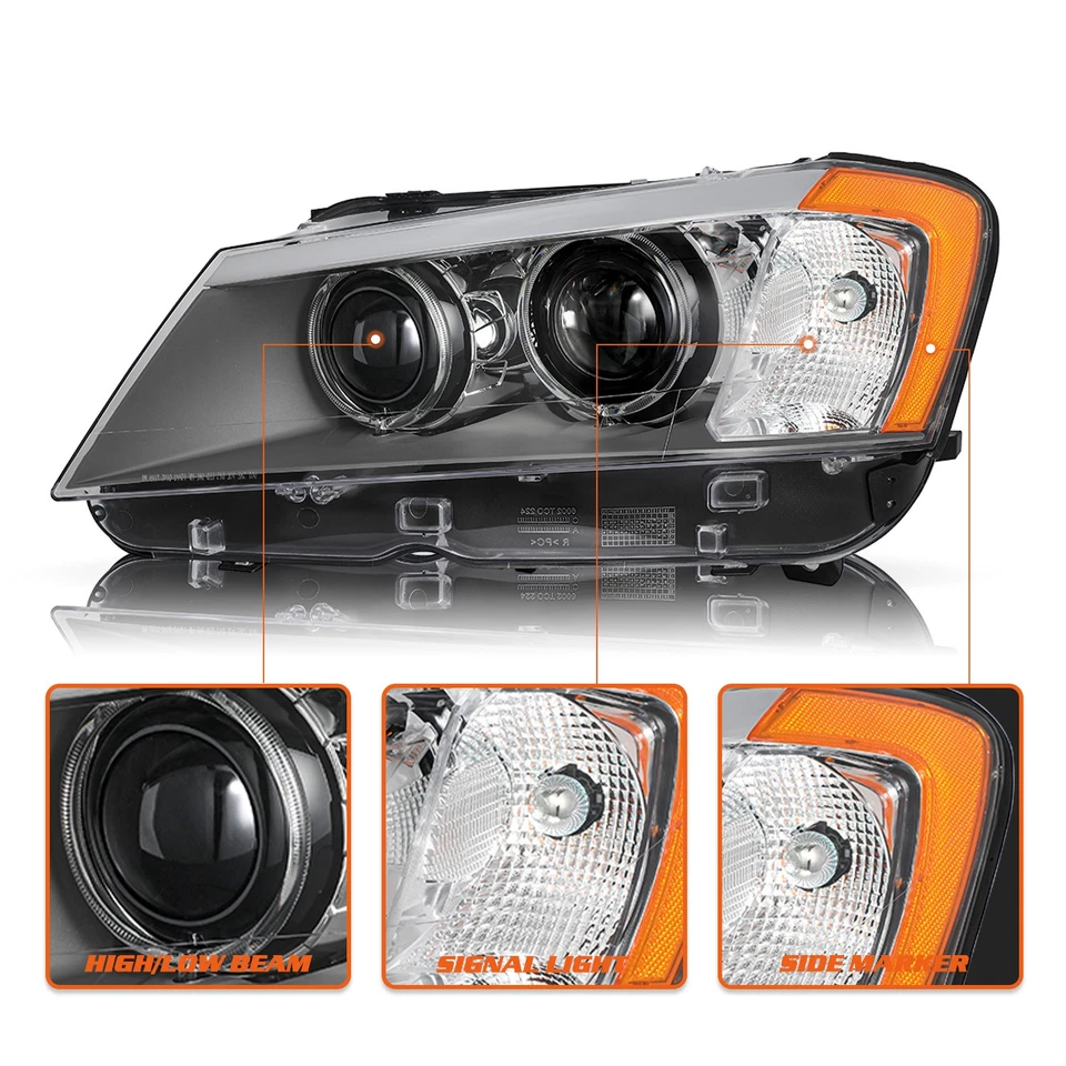 Conjunto de faros laterales izquierdo conductor HID/XENÓN SIN AFS para BMW X3 2011-2014 NUEVO Foto 3 de 4