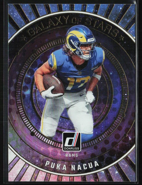 2024 Donruss Puka Nacua #GOS-LAR Galaxy of Stars Los Angeles Rams