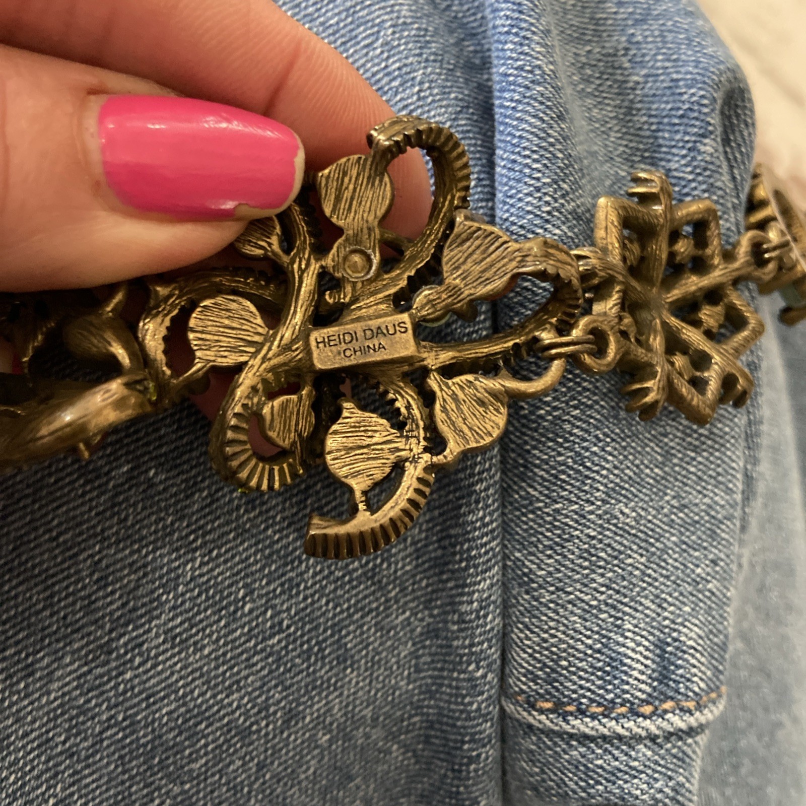 Vintage Heidi Daus Signed Statement Necklace - image 10