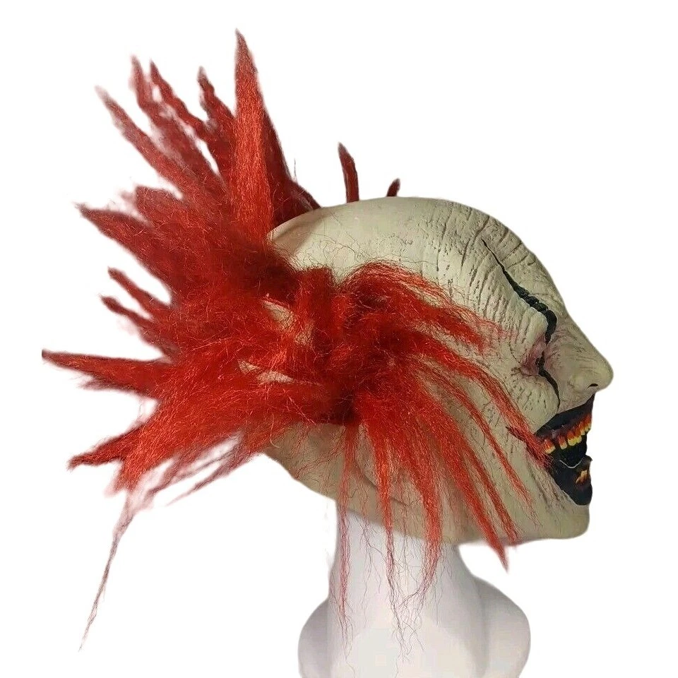 Wicked Full Head Big Mouth Killer Horror Clown Adults Halloween Fancy Mask - Image 3 of 4