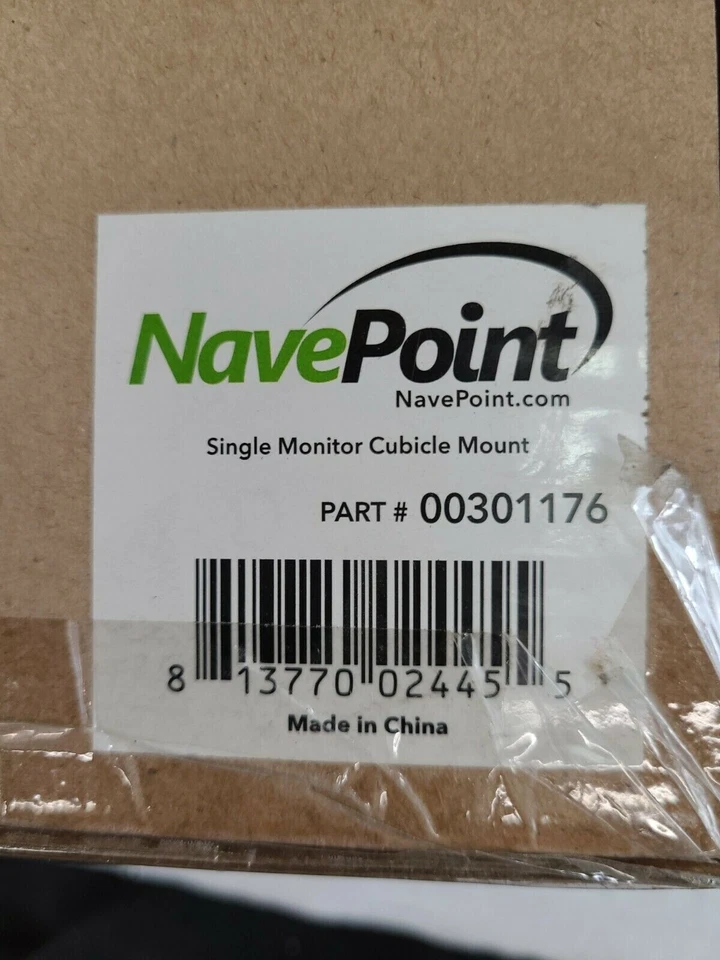 NavePoint 00301176 Hanging Monitor Cubicle Mount Adjustable Hanger 17-32 VESA - Image 2 of 4