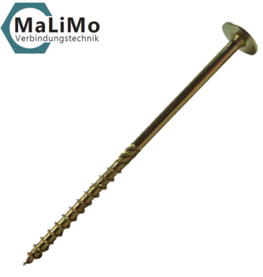 MaLiMo Holzbauschrauben Tellerkopfschrauben Tellerkopf 6 mm TX30 galv. verzinkt