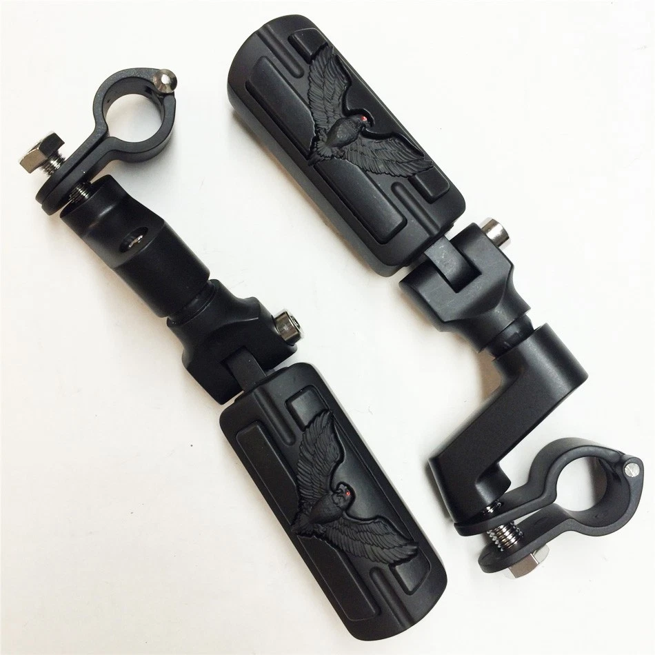 HTTMT Eagle 1" Stiletto 4475 Foot Peg Clamps For Harley Sportster Touring Black - Image 4 of 4