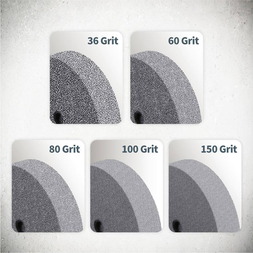 POWERTEC 15518 Aluminum Oxide Grinding Wheel 80 Grit, 6 x 3/4 with 1/2 Arbor - Picture 4 of 4