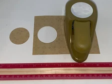 EK Success Paper Punch Whale Tail Circle 1.75" Inch Round Green