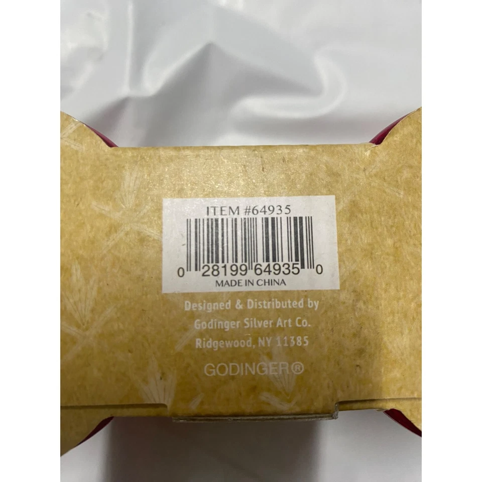 Godinger Dublin Acrylic Double Old Fashioned Glasses Set of 4 Red NWB - Image 3 of 3