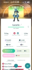 Lucario (Force Palm) by chance under 1500CP 3moveset Great League