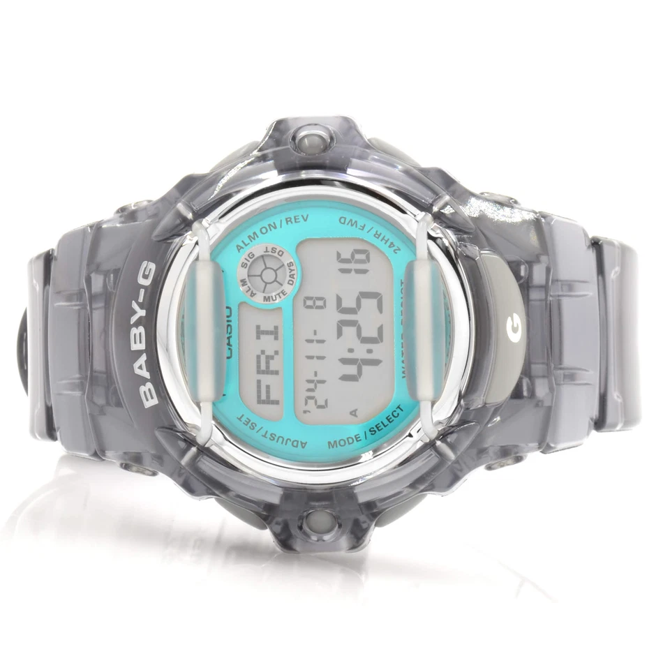 Casio Women's Watch Baby-G Blue and Grey Quartz Digital Dial Strap BG169R-8B - Image 2 of 3