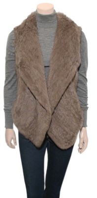rabbit fur vests