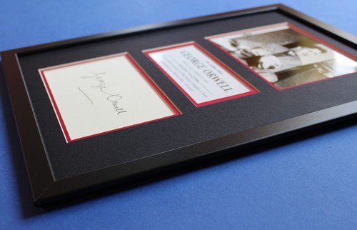 GEORGE ORWELL AUTOGRAPH framed artistic display 1984 Big Brother Animal Farm - Picture 2 of 7