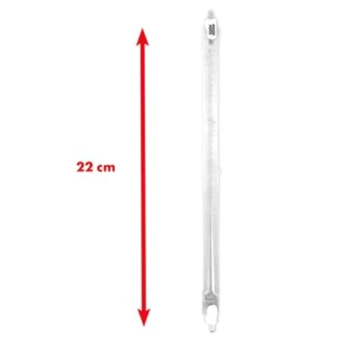 Stufa Alogena Al Quarzo 650-1300-2000 W Nera Da Parete Per Interno O - Foto 10