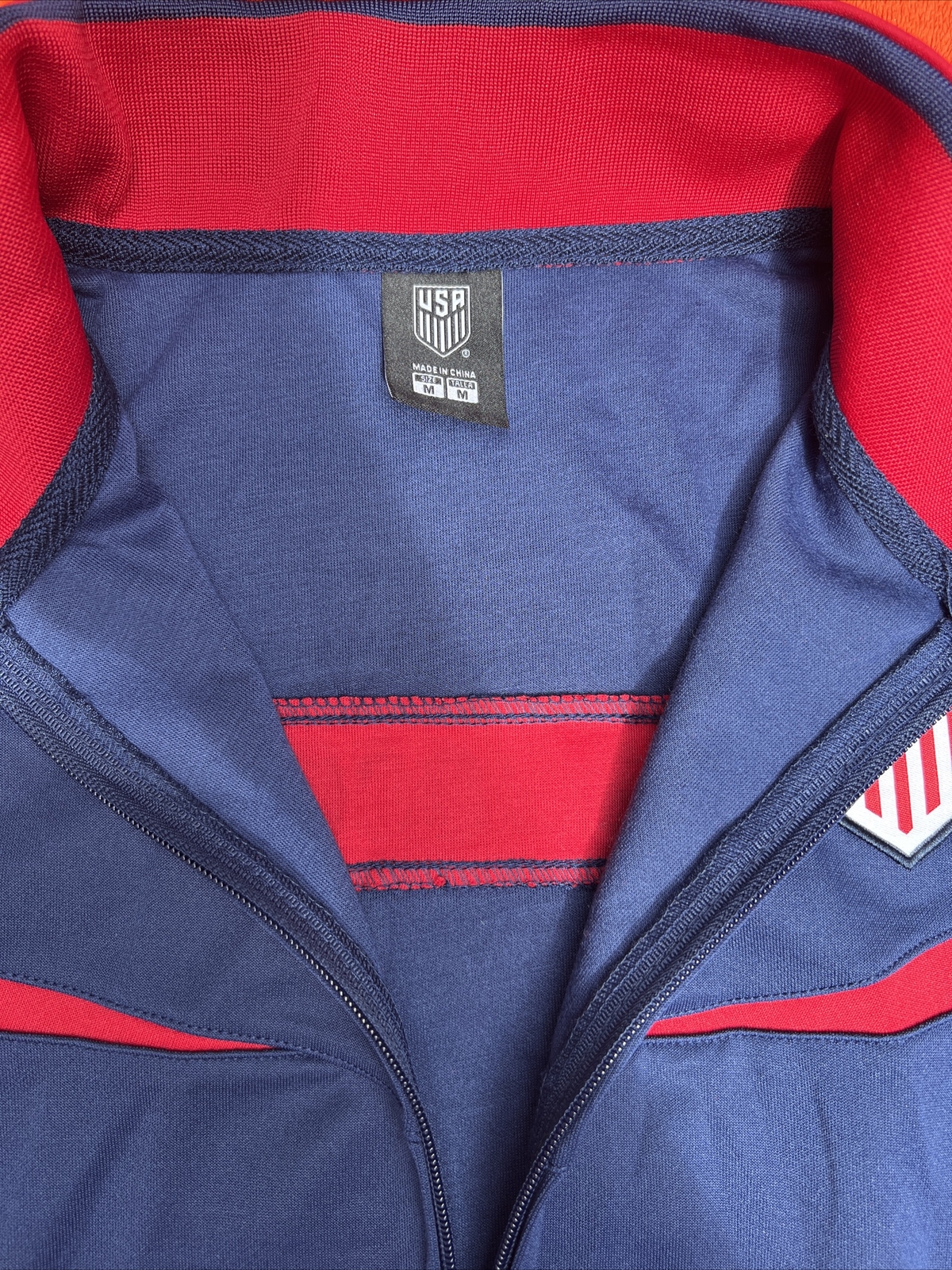 USA Soccer Track Jacket Mens Blue Red Athletic Medium New with Tags eBay