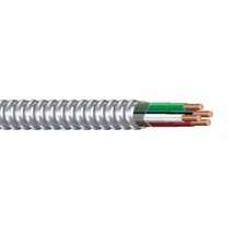 500' 12/3 Solid Copper Metal Clad Cable With Ground Type MC Aluminum Armor 600V