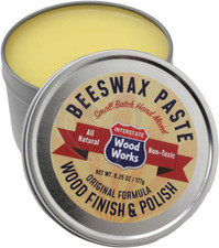 Beeswax Paste Wood Finish  Polish - 6.25 Oz.- Cutting Board Sealer - Made in Am