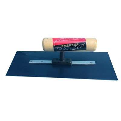 Blue Steel Plastering Finishing Trowel Wooden Handle 24x10cm/9.45x3.94 Float