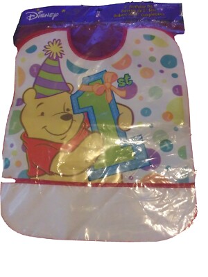 Winnie the pooh Disney 1st Birthday Bib NIP!