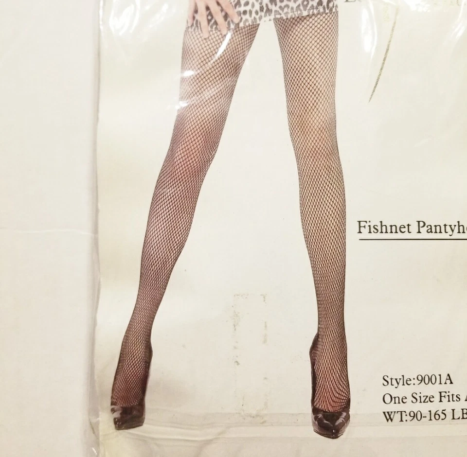 Pantimedias Leg Avenue 9001A talla única rojas de red nuevas de stock Foto 3 de 4