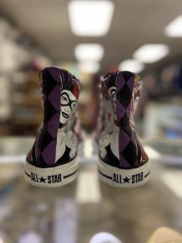 Converse Shoes DC Comics Chuck Taylor Harley Quinn & Joker Size 8 Men 10Women’s - Picture 2 of 8
