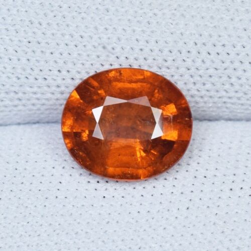2,65 ct MIGLIOR GRADO ARANCIONE ROSSO / GRANATO SPESSARTITE NATURALE - Video pietra preziosa ovale