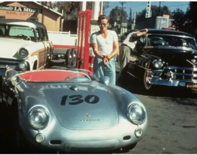 James Dean 1955 Nur Minuten vor tödlichem Unfall 4x6 FOTODRUCK