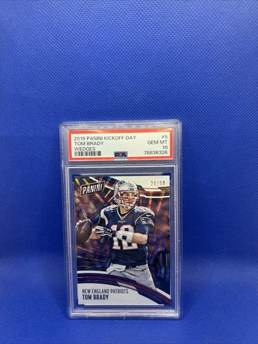 2016 Panini Kickoff Day TOM BRADY /50 SP PSA 10 Gem Mint Patriots Free shp! 🔥👀