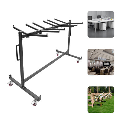 Folding Chair Rack Dolly Cart Table Storage Rack Desk Chairs Cart Trolley 42pcs