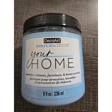 DecoArt Americana Decor Your Home Paint Powder Blue Enamel Egg Shell Finish