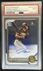 2022 Bowman James Wood Chrome Auto Autograph 1st Prospect #CPA-JWD Padres PSA 9