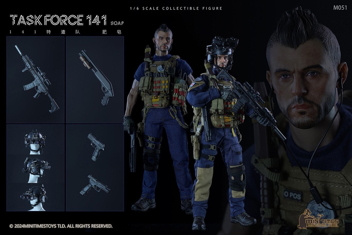 NEW Mini Times Toys M051 1/6 Call of Duty Taskforce 141 Action