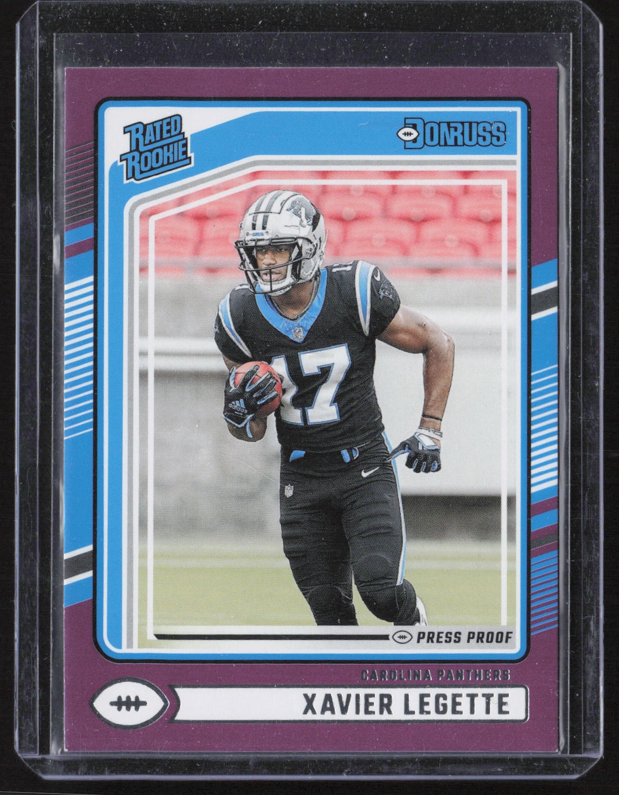 Xavier Legette 2024 Donruss Press Proof Purple #323 RC