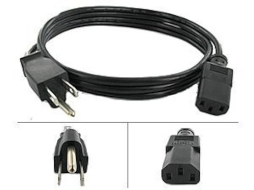 AC Power Cord For Original Fat PS3 Wall Plug For PlayStation 3 Original Mint 2Z