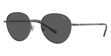 New Polo Ralph Lauren Men Round Sunglasses PH3144 930787 Dark Gunmetal/Grey 51mm