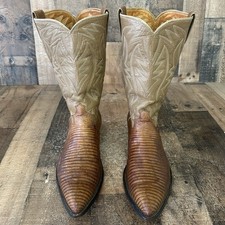 Justin Vintage White Label Teju Lizard Wester...